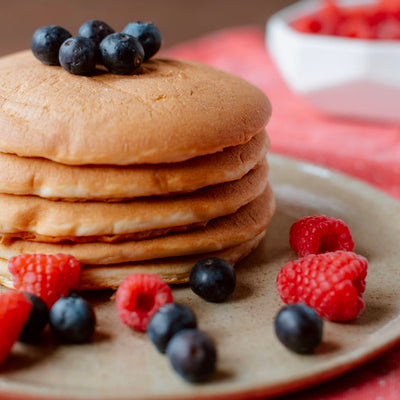 Healthy fluffy American style pancakes