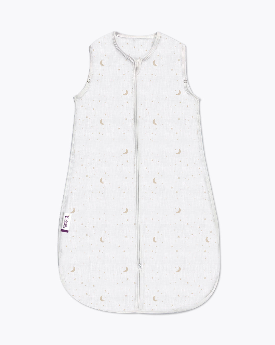sheeping bag | Baby Sleeping Bag | White Moon and Stars | 0.5 Tog