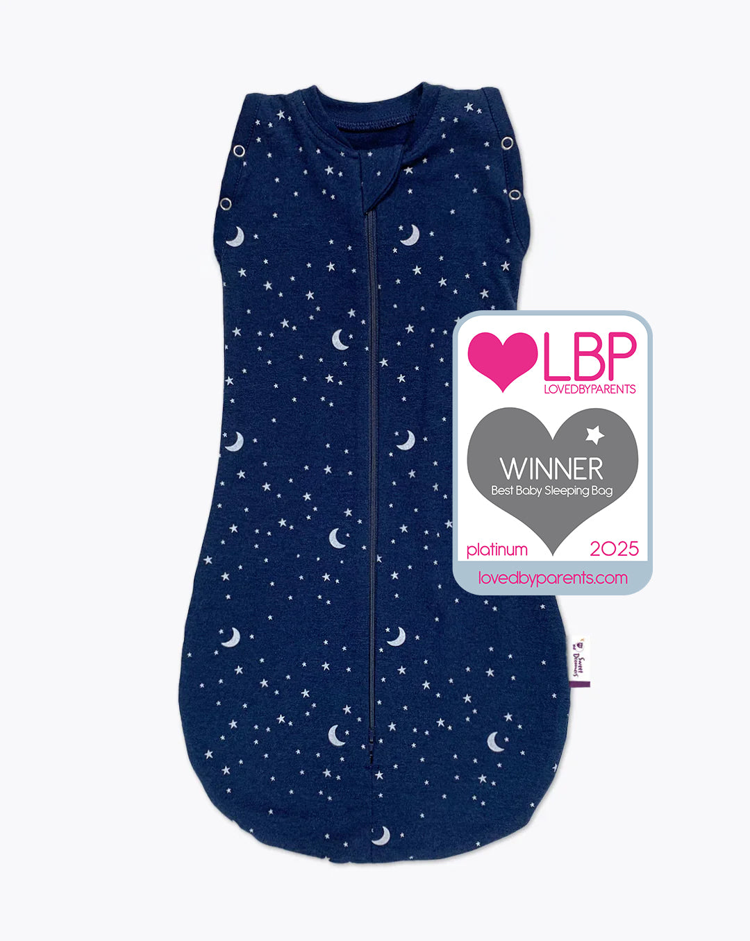 sleep swaddle bag blue moon and stars | Newborn | 1 Tog