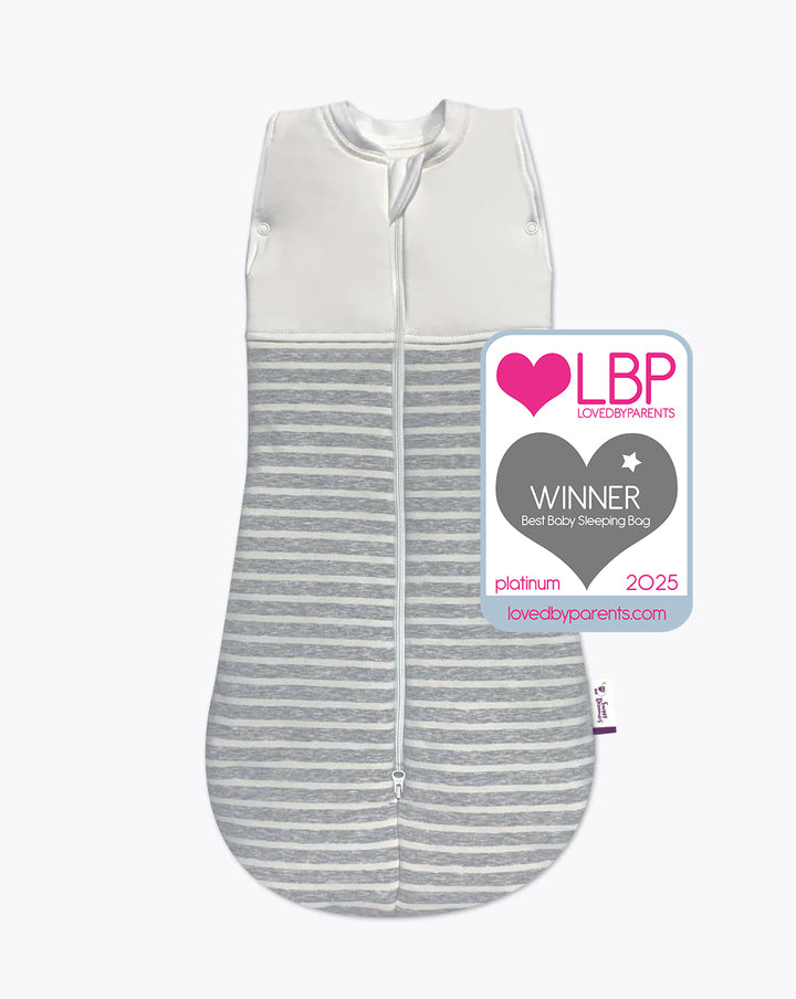 sleeping bag grey stripe | 3-12 Months | 2.5 Tog