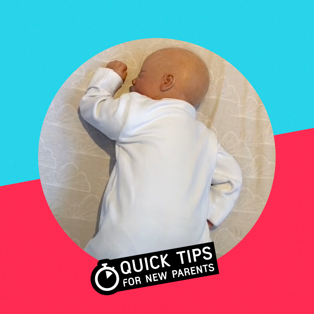 Baby rolling onto front during sleep Sweet Dreamers