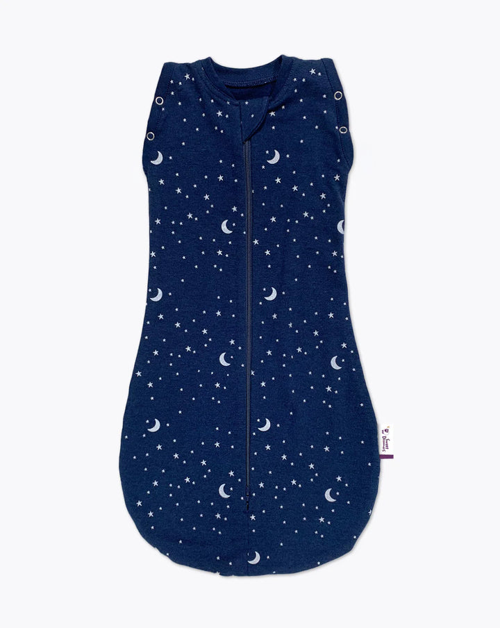 sleep swaddle bag blue moon and stars | Newborn | 1 Tog