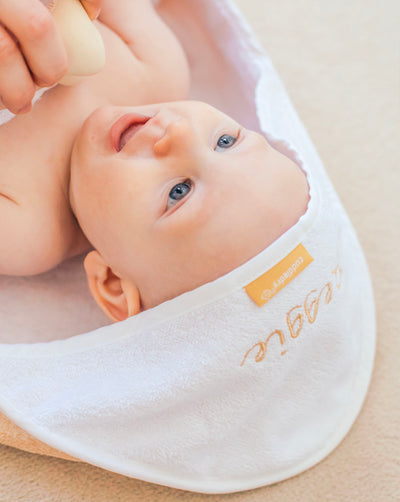 Cuddledry | hands free baby towel | beige
