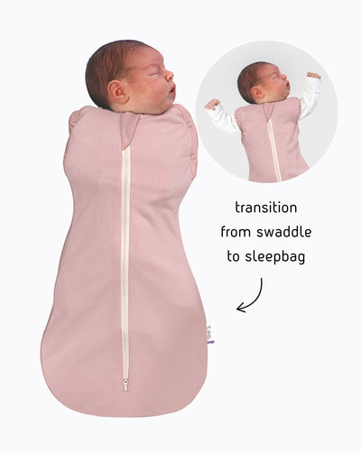 sleep swaddle bag pink | 0-3 Months | 1 Tog
