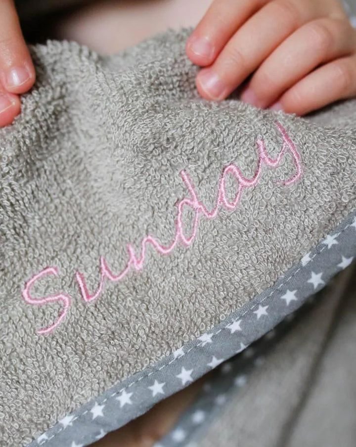 Cuddlebunny | bamboo soft hooded towel | personalised