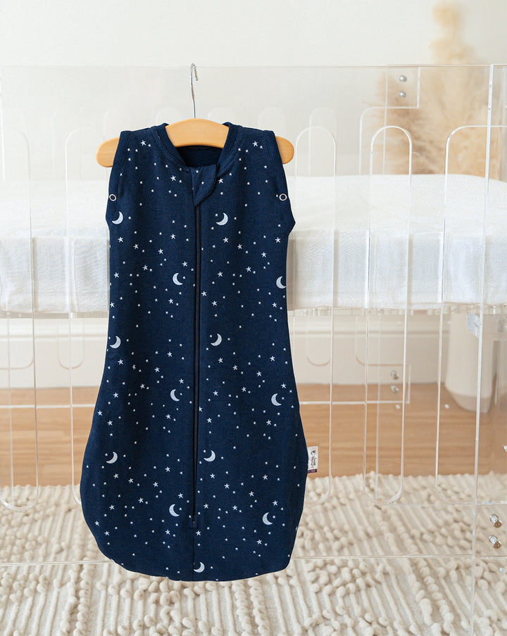 sleeping bag blue moon and stars | 3-12 Months | 1 Tog