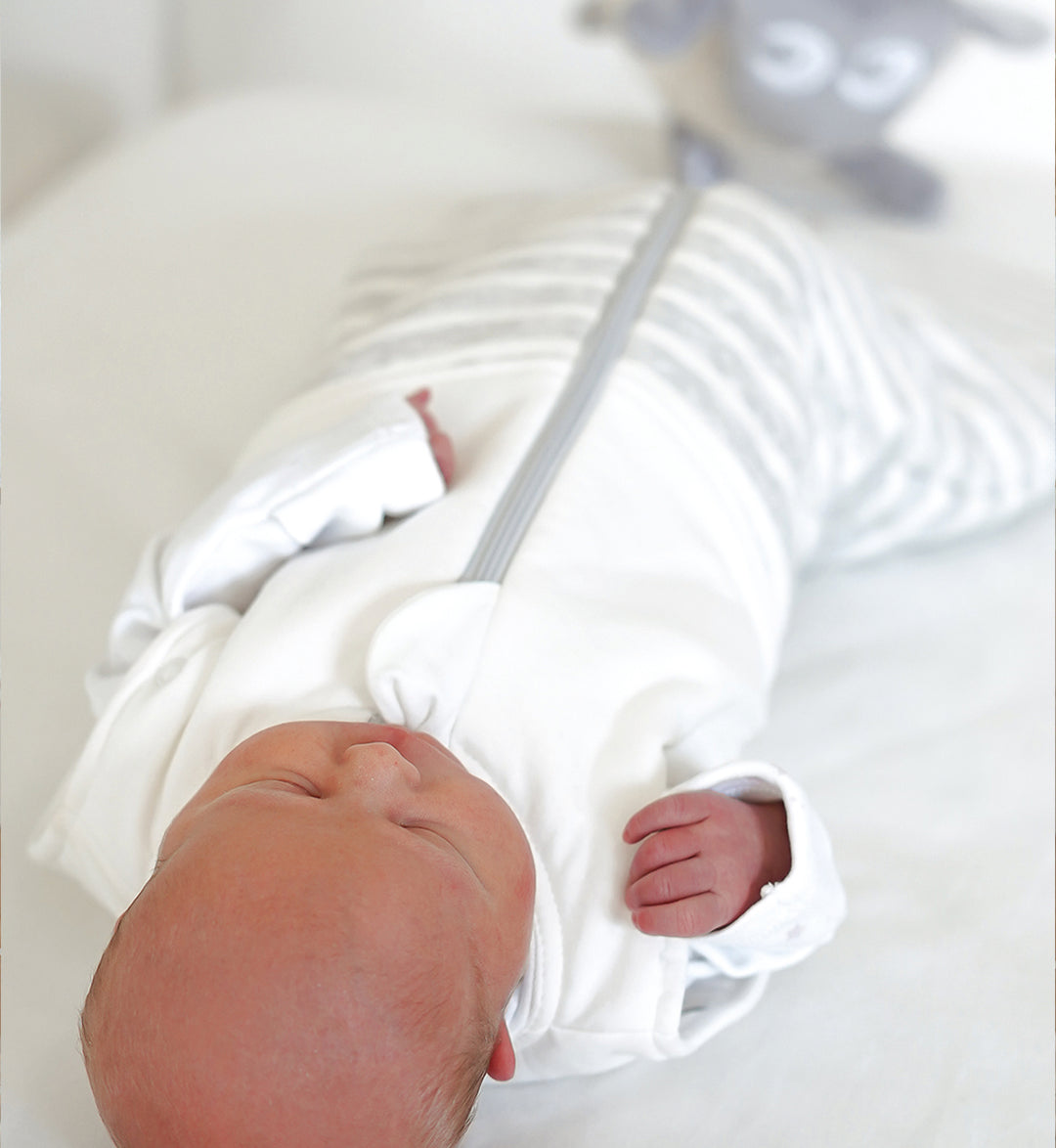 sleep swaddle bag grey stripe | Newborn | 2.5 Tog