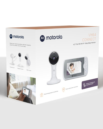 Motorola VM64 Connect | 4.3” smart baby monitor