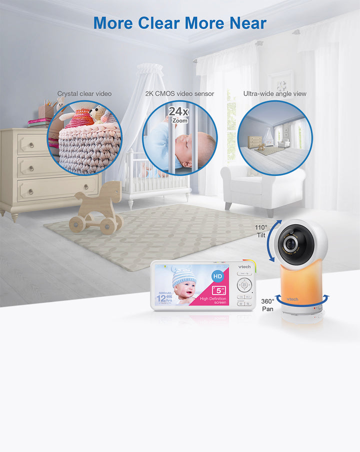 VTECH RM7766HD | 7” smart baby monitor