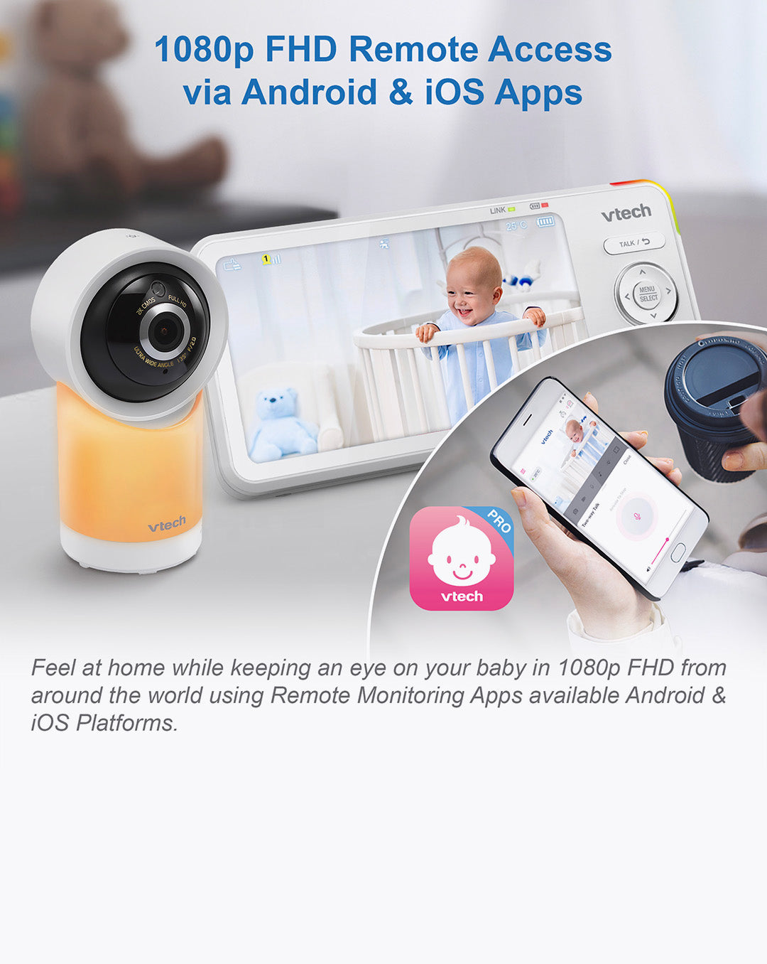 VTECH RM7766HD | 7” smart baby monitor