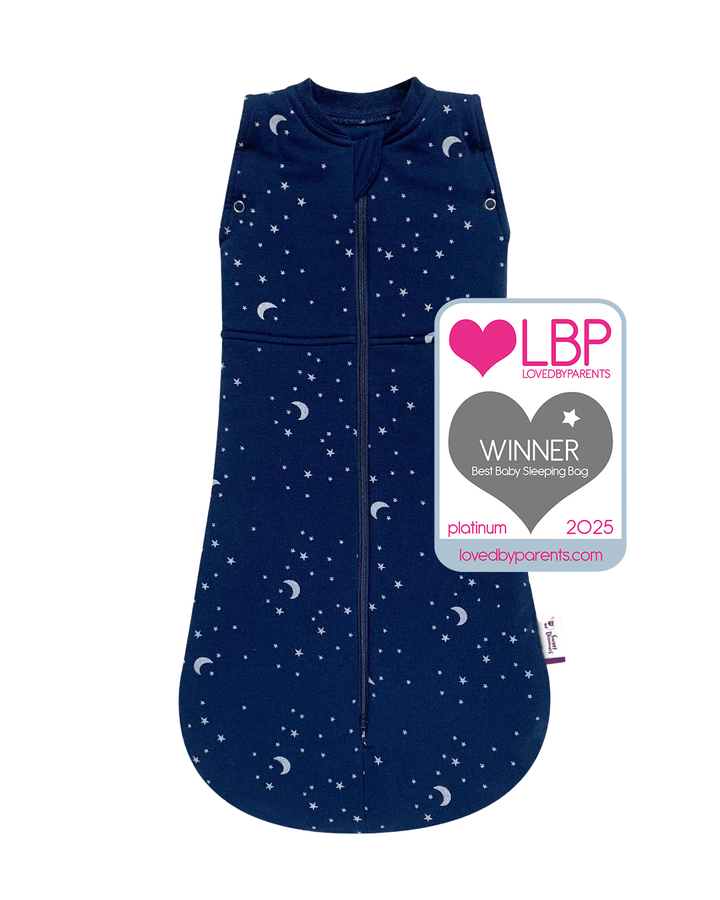 sleeping bag blue moon and stars | 3-12 Months | 2.5 Tog