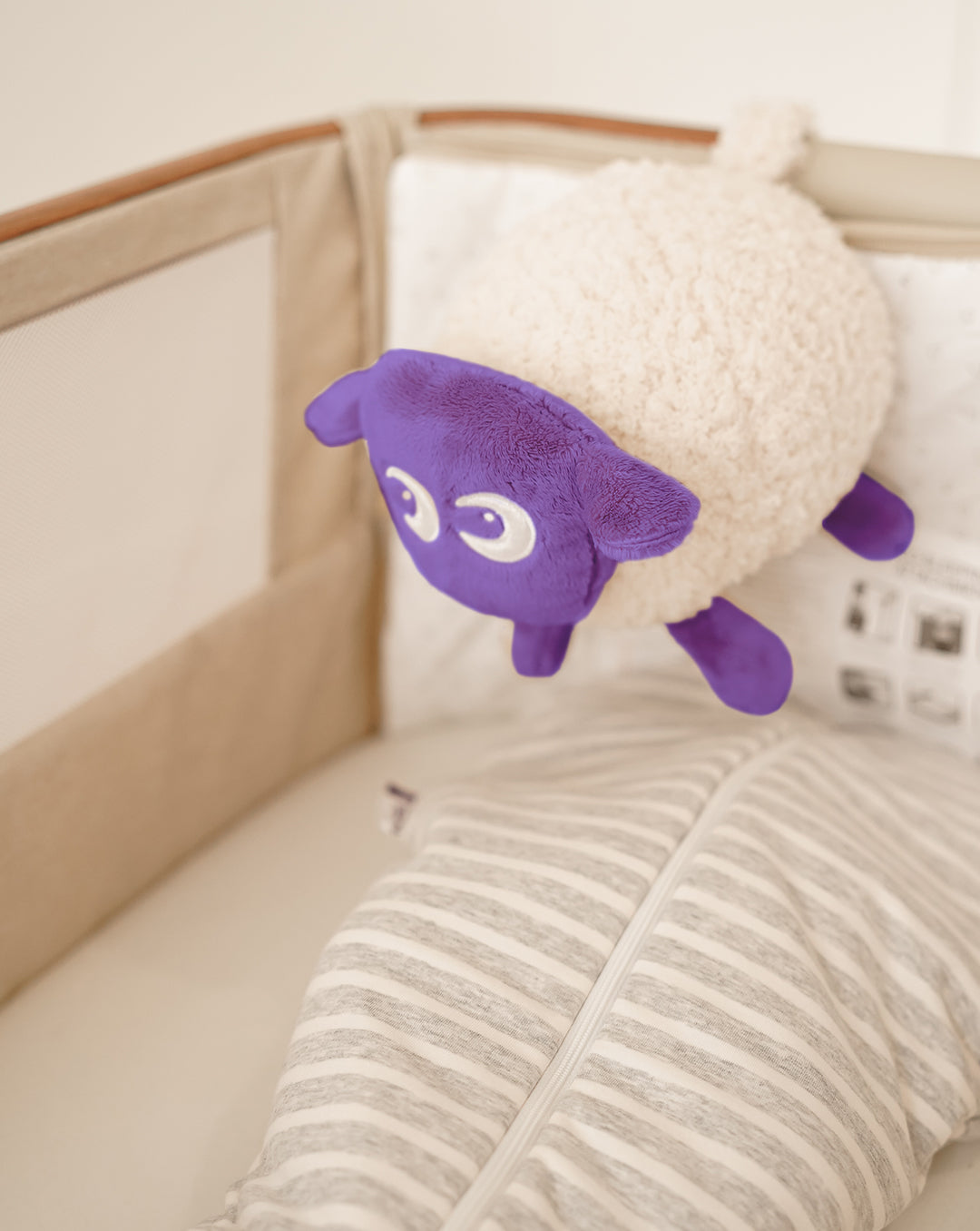 ewan Deluxe | baby shushing sleep sheep | purple