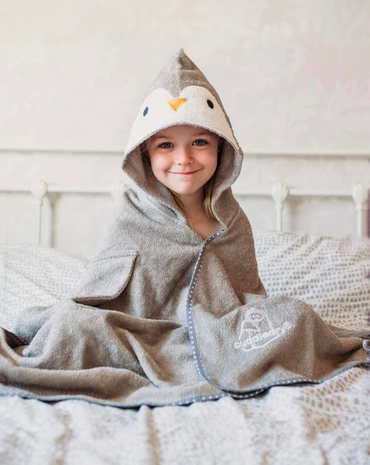 Cuddlepenguin | bamboo soft hooded towel | personalised