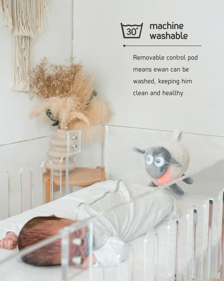 ewan Deluxe | baby shushing sleep sheep | grey