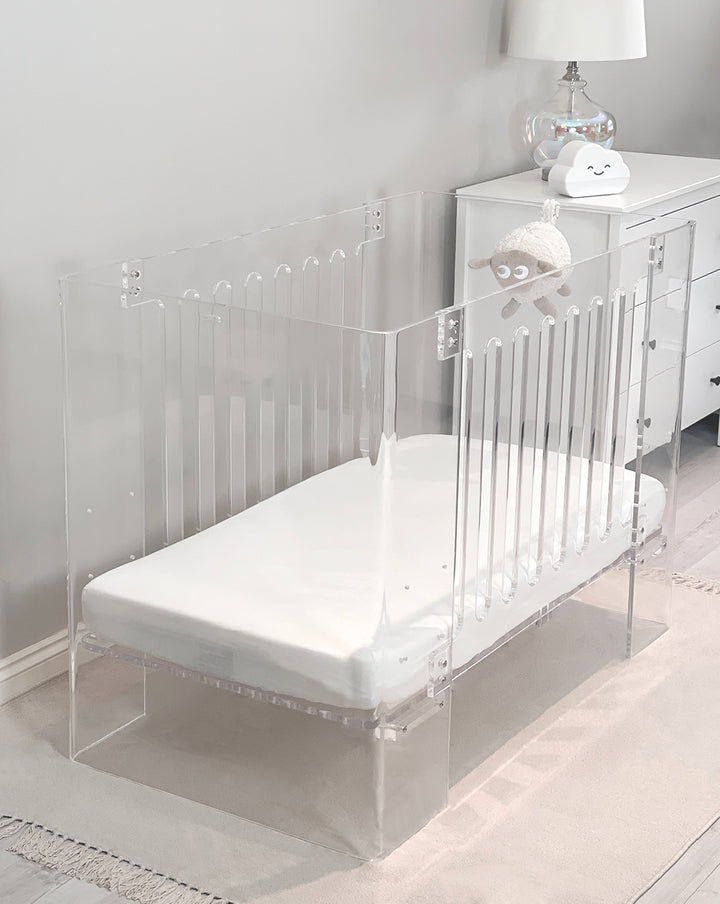 Serenity Acrylic Cot | Designer Clear Acrylic