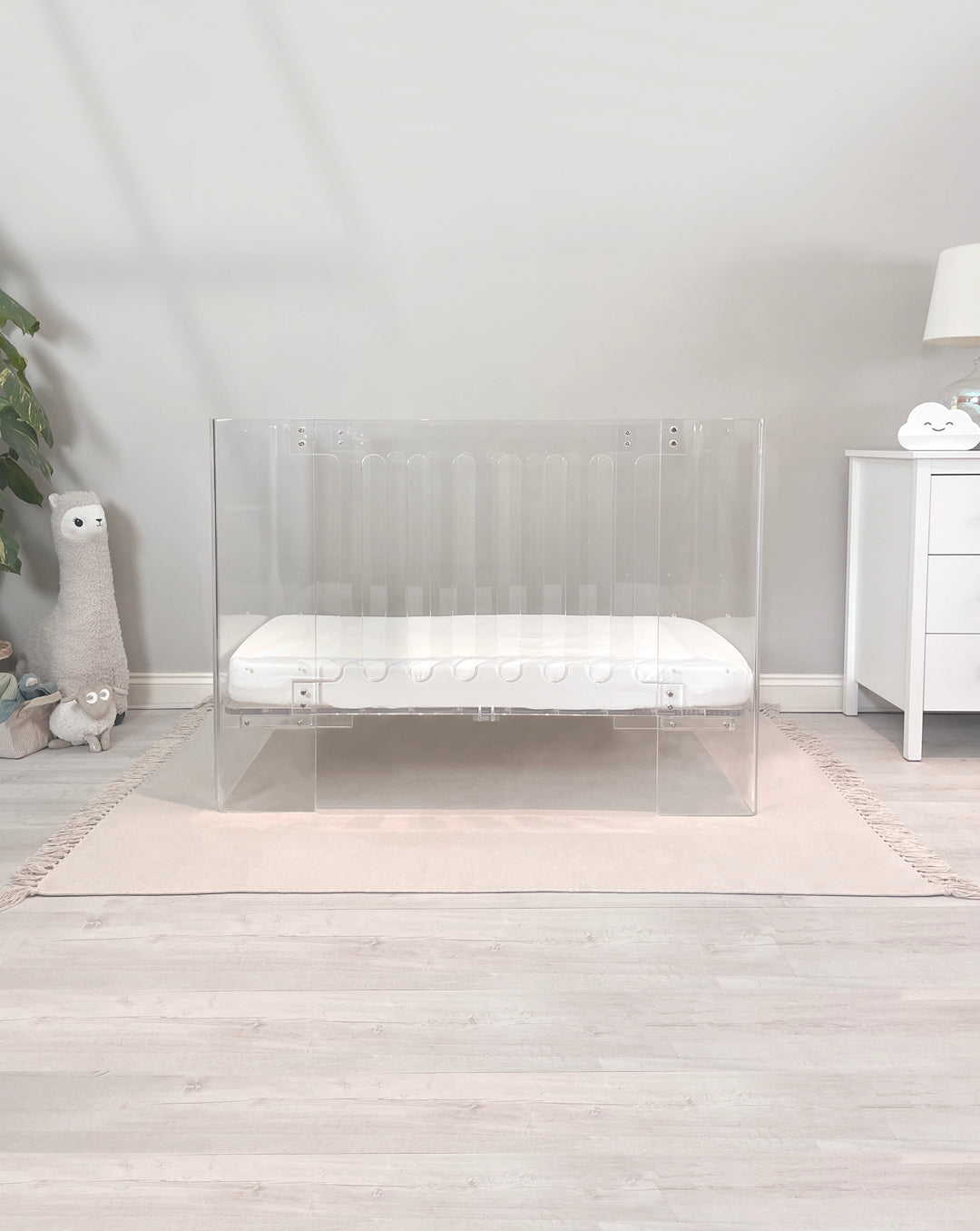 Serenity Acrylic Cot | Designer Clear Acrylic