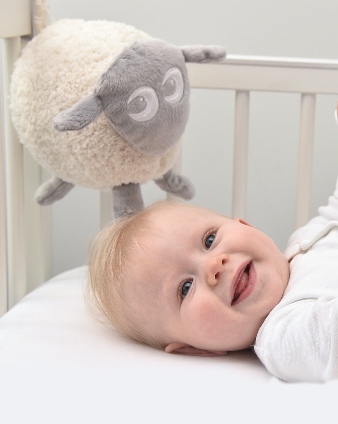 ewan the dream sheep | baby sleep soother | grey